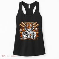 Baseball October Ready Tiger D Women's Tank Top thumb 0