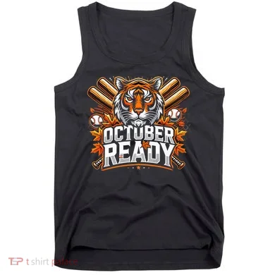 Baseball October Ready Tiger D Tank Top