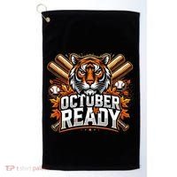 Baseball October Ready Tiger D Golf Towel thumb 0