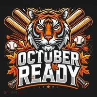 Baseball October Ready Tiger D Toddler T-Shirt thumb 4