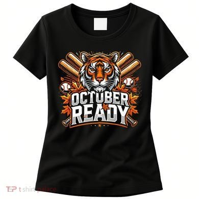 Baseball October Ready Tiger D Women's T-Shirt
