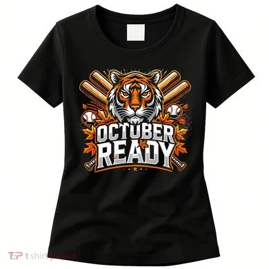 Baseball October Ready Tiger D Women's T-Shirt