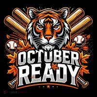 Baseball October Ready Tiger D Women's T-Shirt thumb 6