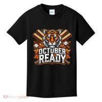 Baseball October Ready Tiger D Kids T-Shirt thumb 0