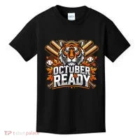 Baseball October Ready Tiger D Kids T-Shirt thumb 0