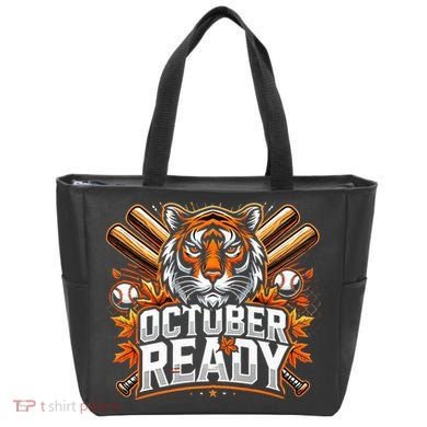Baseball October Ready Tiger D Tote Bag