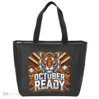 Baseball October Ready Tiger D Tote Bag thumb 0