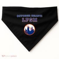 Baseball October Ready Lfgm Graphic USA-Made Doggie Bandana thumb 0