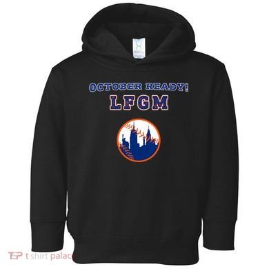 Baseball October Ready Lfgm Graphic Toddler Hoodie