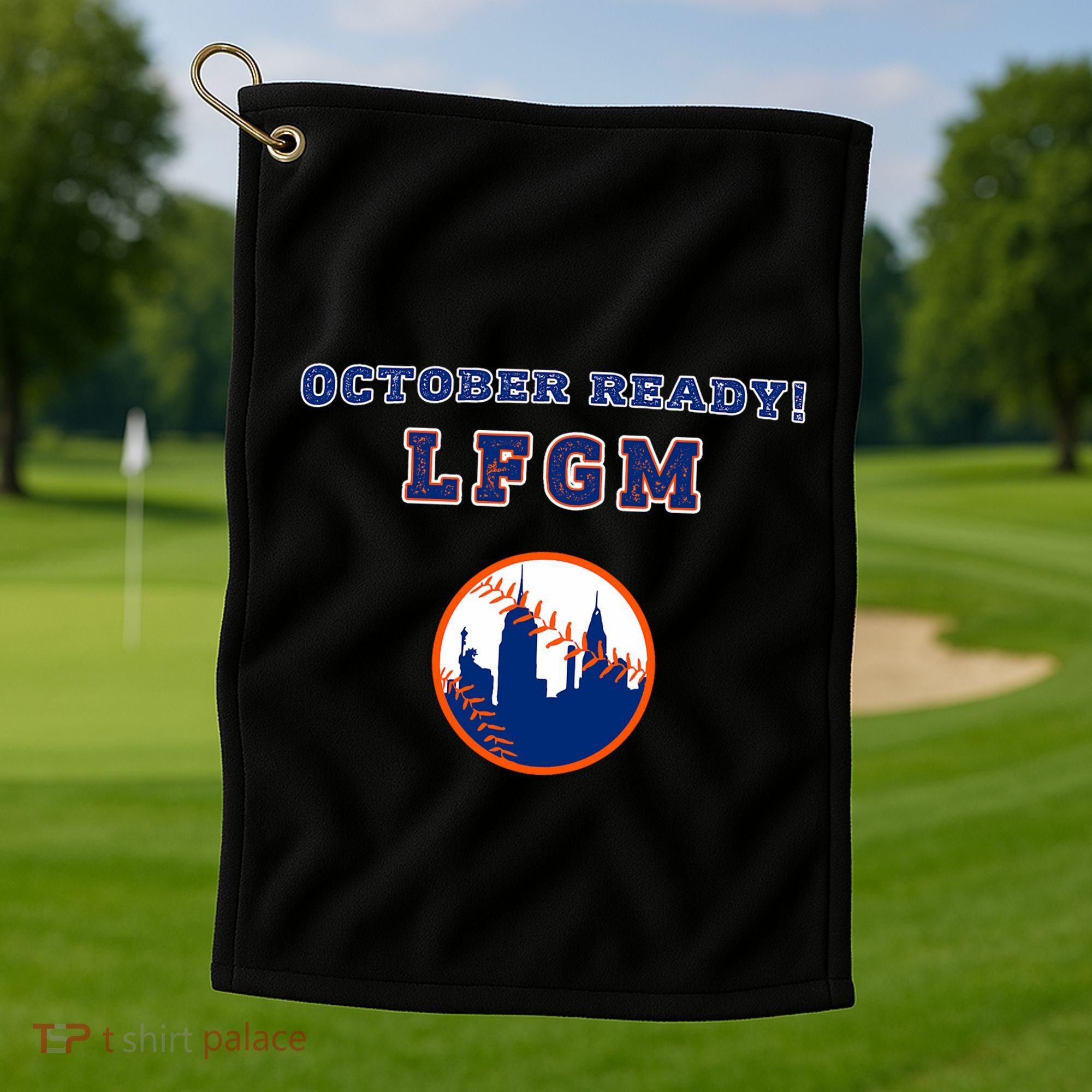 Baseball October Ready Lfgm Graphic Golf Towel