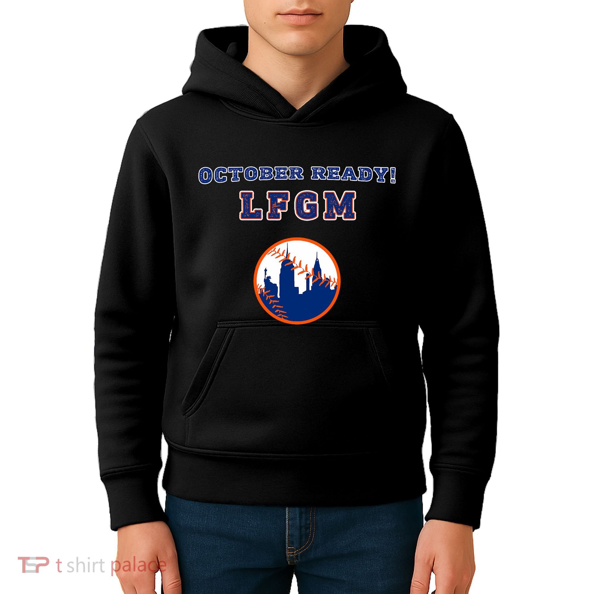 Baseball October Ready Lfgm Graphic Kids Hoodie