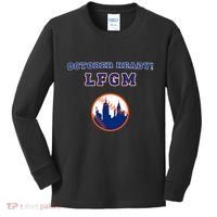 Baseball October Ready Lfgm Graphic Kids Long Sleeve Shirt thumb 0