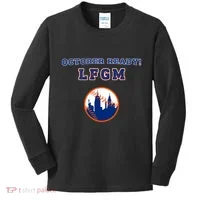 Baseball October Ready Lfgm Graphic Kids Long Sleeve Shirt thumb 0
