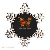Butterfly Orange Ribbon Multiple Sclerosis Awareness Ornament thumb 0