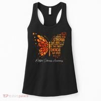 Butterfly Orange Ribbon Multiple Sclerosis Awareness Women's Tank Top thumb 0