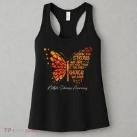 Butterfly Orange Ribbon Multiple Sclerosis Awareness Women's Tank Top thumb 3
