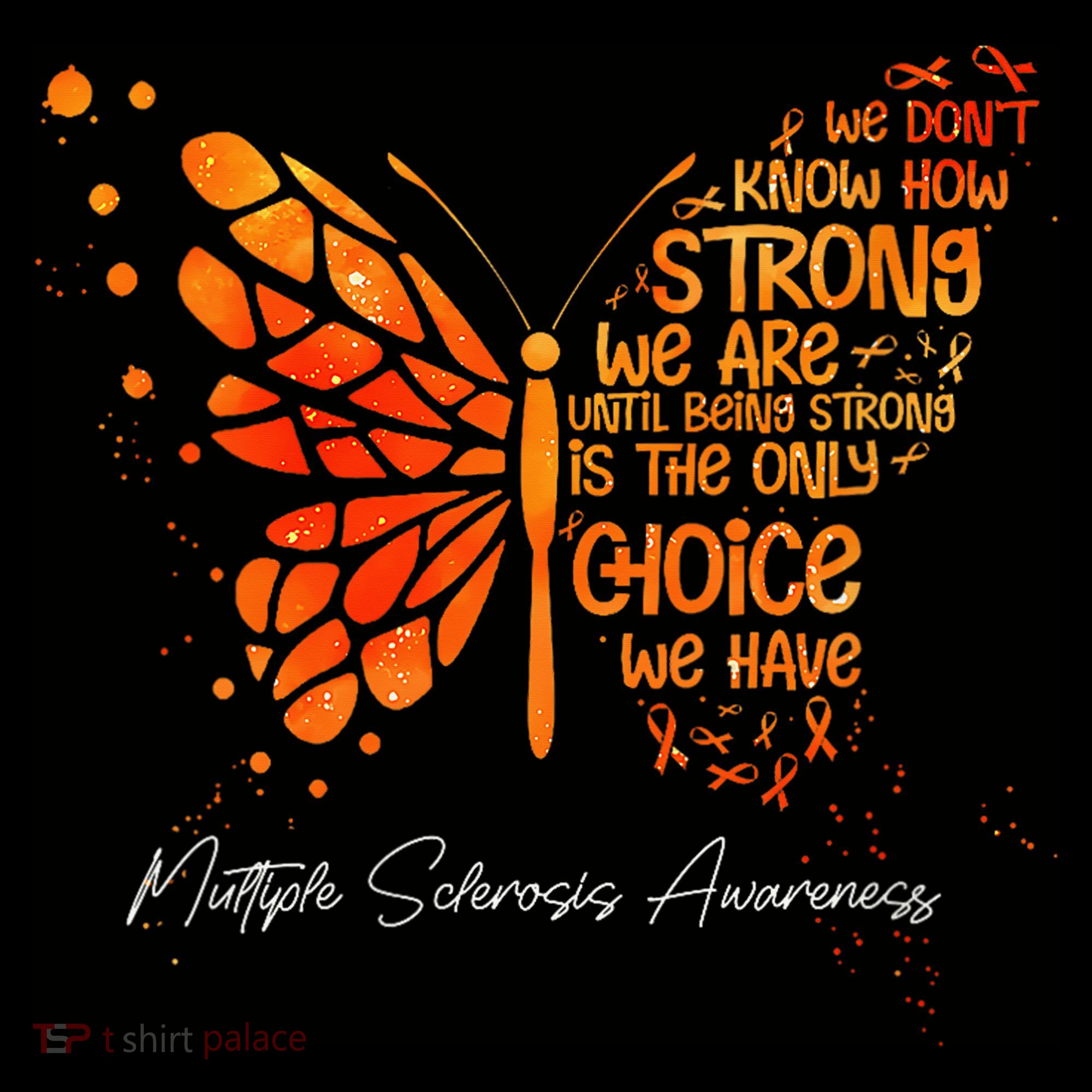 Butterfly Orange Ribbon Multiple Sclerosis Awareness Women's Tank Top