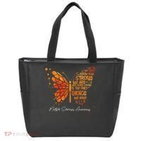 Butterfly Orange Ribbon Multiple Sclerosis Awareness Tote Bag thumb 0
