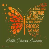Butterfly Orange Ribbon Multiple Sclerosis Awareness Backpack thumb 2