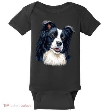 Border Collie Baby Bodysuit