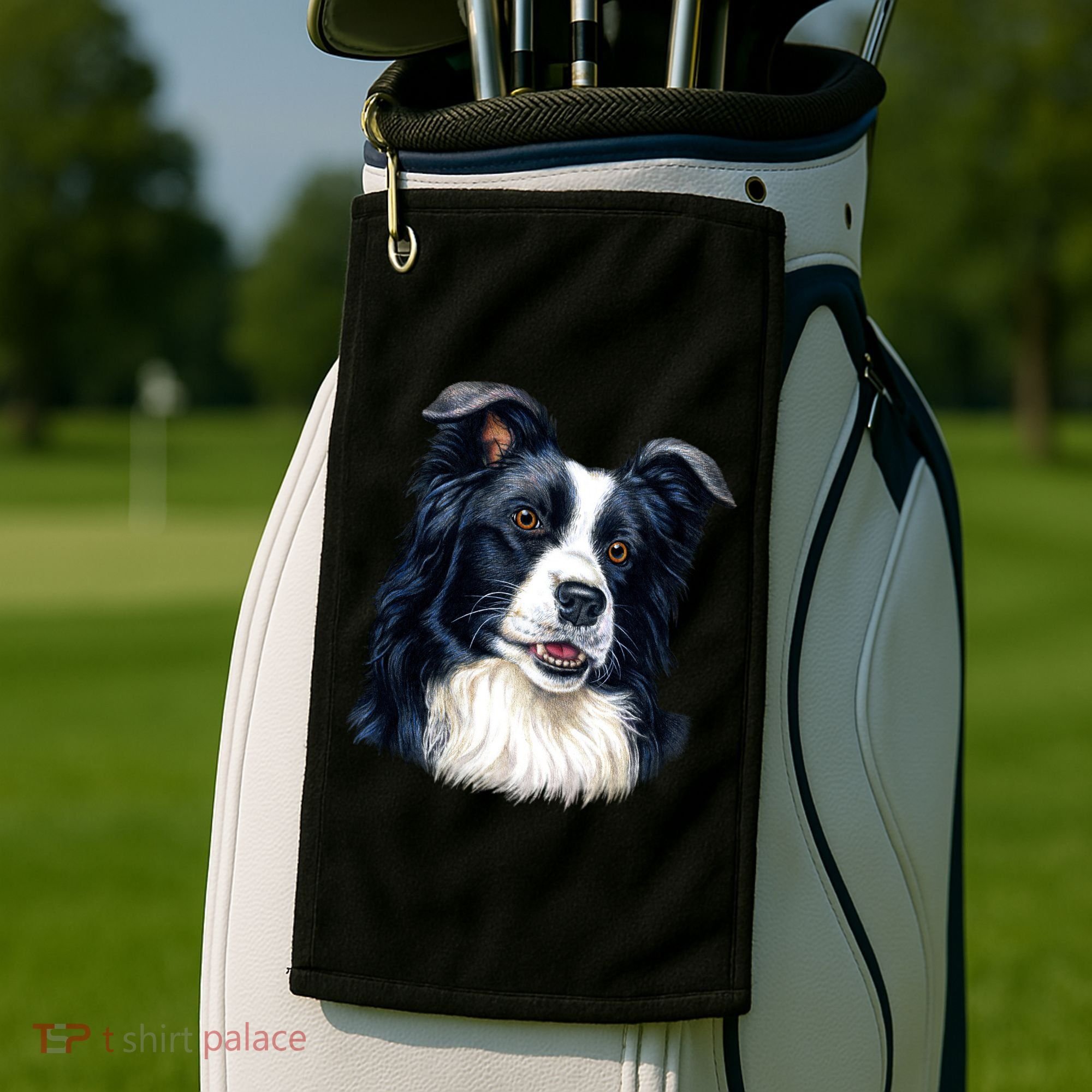 Border Collie Golf Towel
