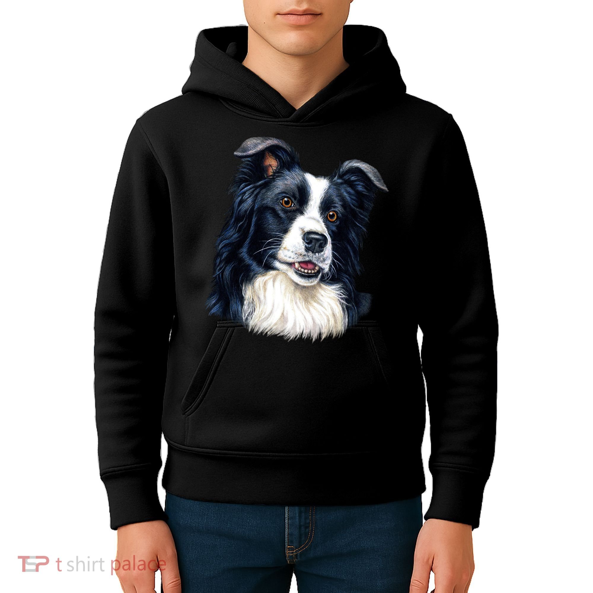 Border Collie Kids Hoodie