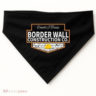 Border Wall Construction Co. Donald Trump USA-Made Doggie Bandana