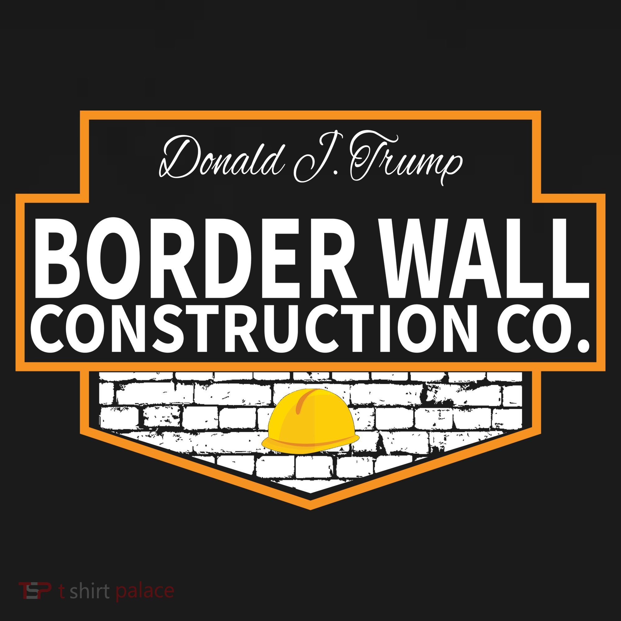 Border Wall Construction Co. Donald Trump Polo
