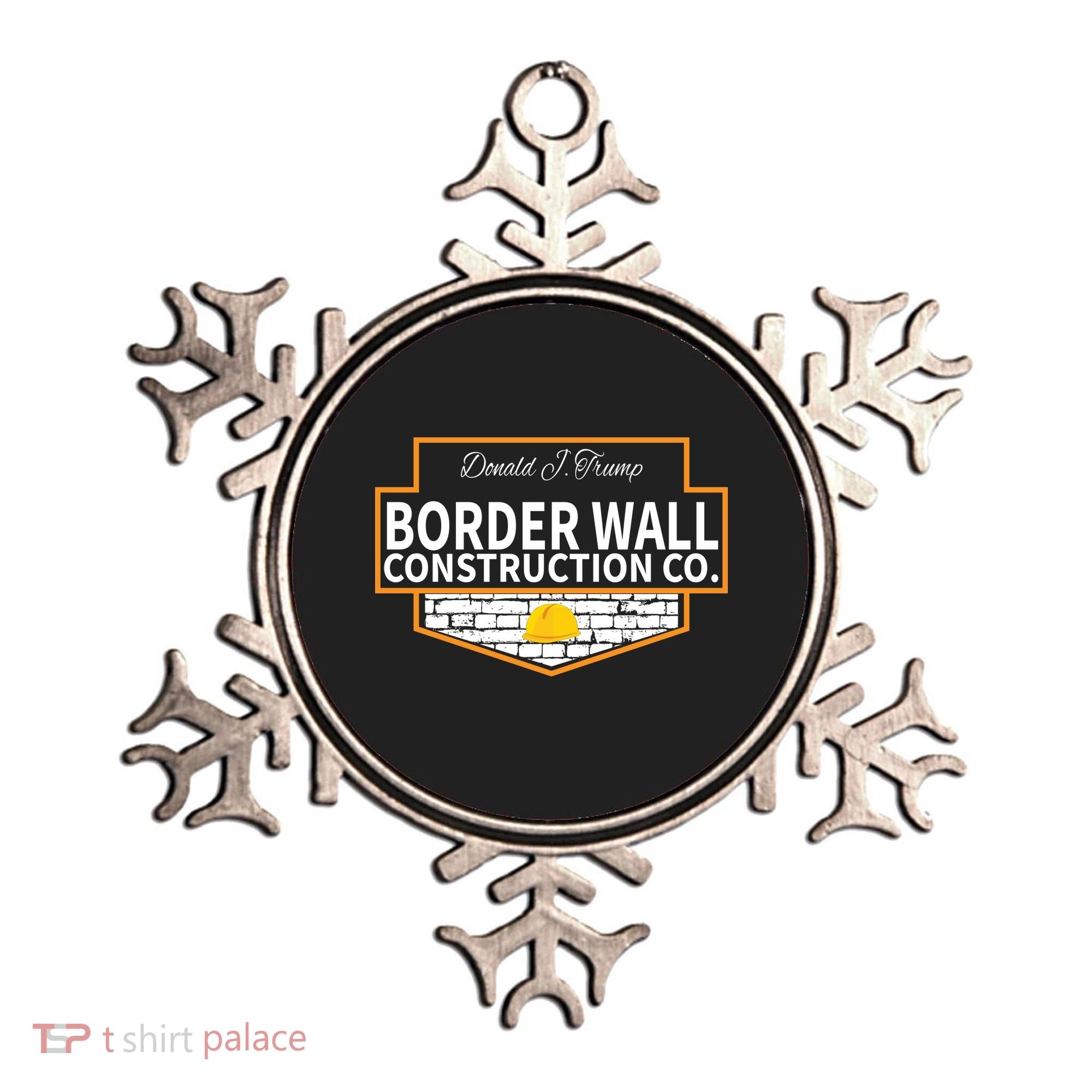 Border Wall Construction Co. Donald Trump Ornament