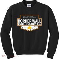 Border Wall Construction Co. Donald Trump Kids Sweatshirt thumb 0