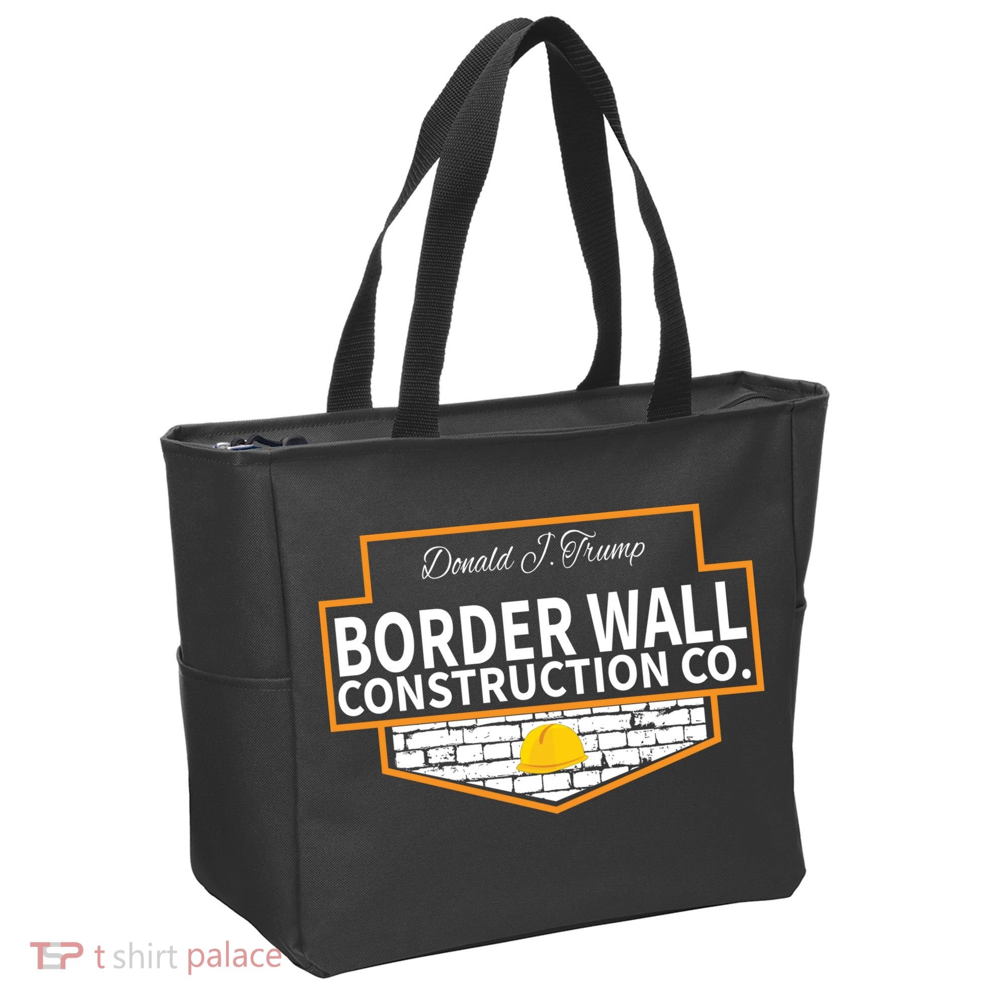 Border Wall Construction Co. Donald Trump Tote Bag