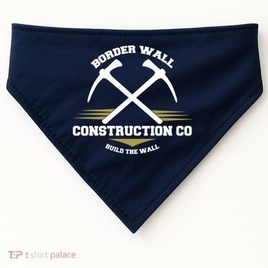 Border Wall Construction CO Build The Wall USA-Made Doggie Bandana