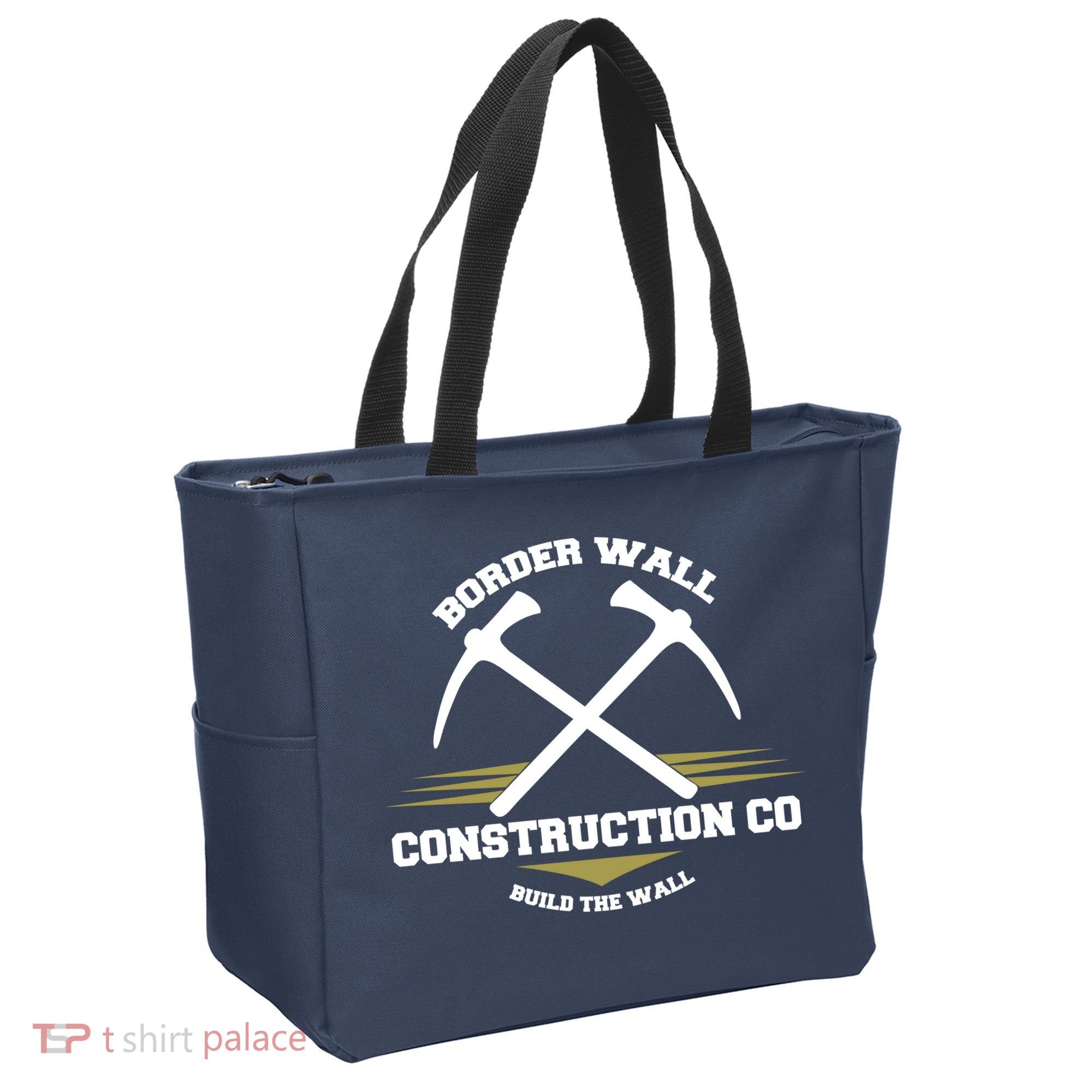 Border Wall Construction CO Build The Wall Tote Bag