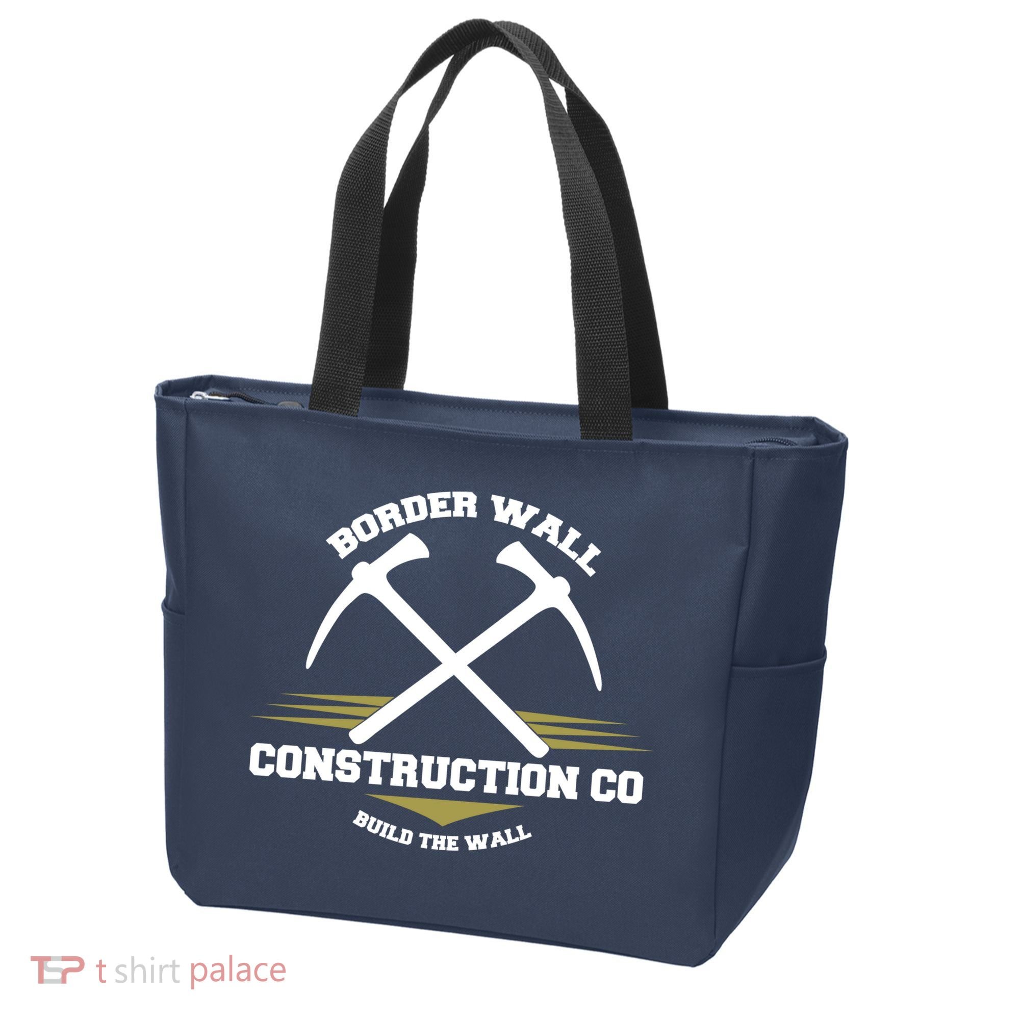 Border Wall Construction CO Build The Wall Tote Bag