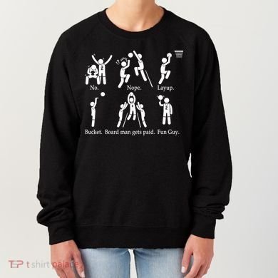Bored Man Gets Paid Basketball Buckets Women's Sweatshirt