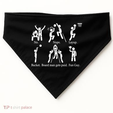 Bored Man Gets Paid Basketball Buckets USA-Made Doggie Bandana