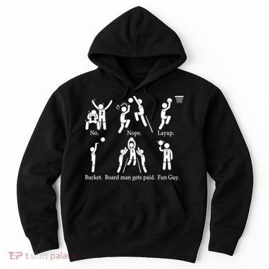 Bored Man Gets Paid Basketball Buckets Hoodie