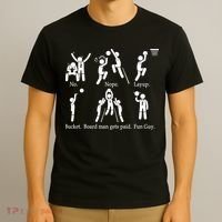 Bored Man Gets Paid Basketball Buckets T-Shirt thumb 3