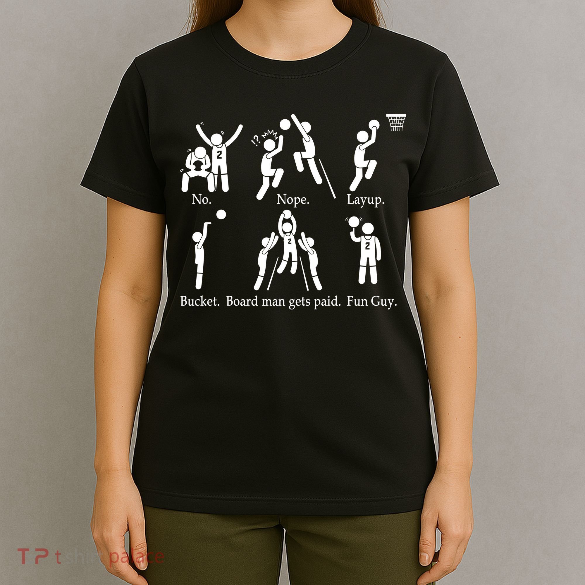 Bored Man Gets Paid Basketball Buckets T-Shirt
