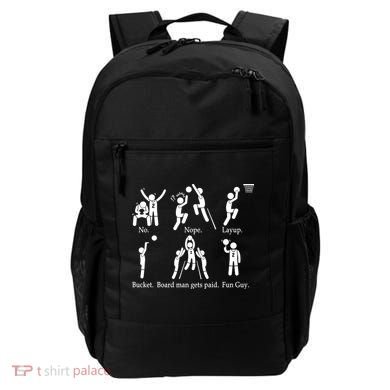 Bored Man Gets Paid Basketball Buckets Backpack