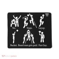 Bored Man Gets Paid Basketball Buckets Mousepad thumb 0