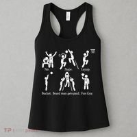 Bored Man Gets Paid Basketball Buckets Women's Tank Top thumb 3