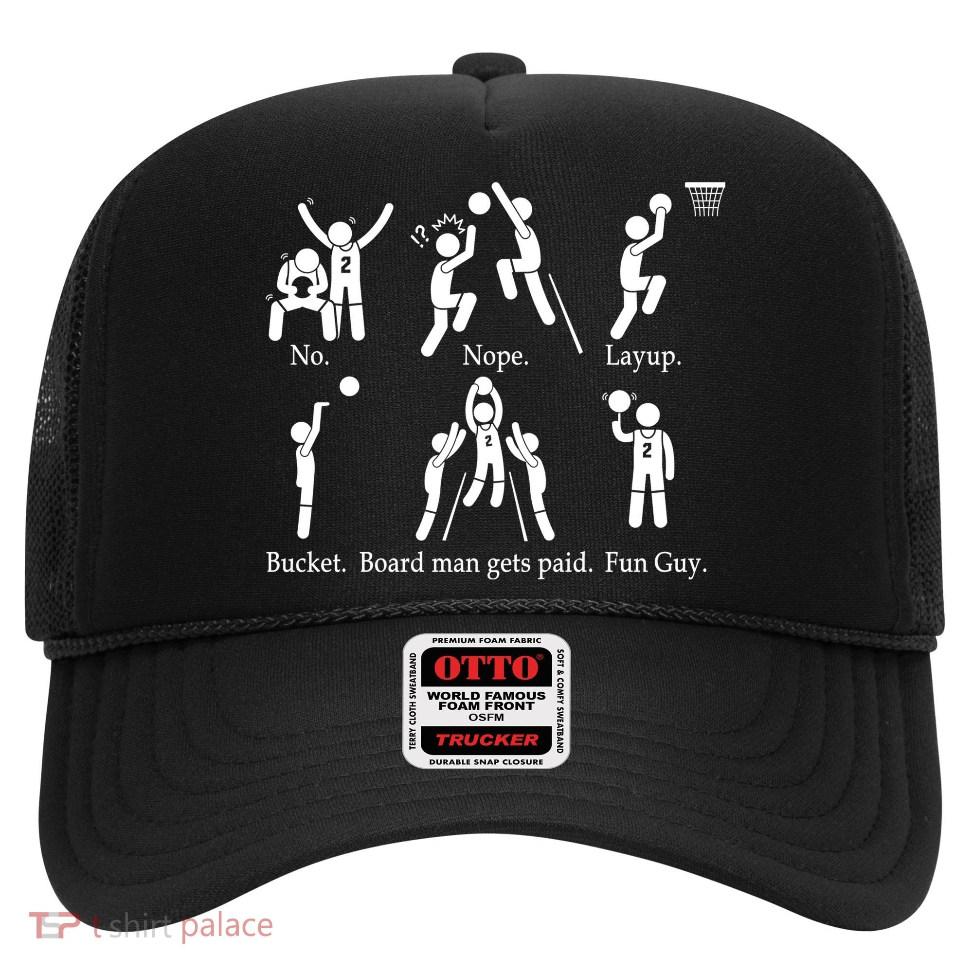 Bored Man Gets Paid Basketball Buckets Hat