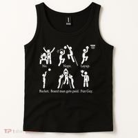Bored Man Gets Paid Basketball Buckets Tank Top thumb 2