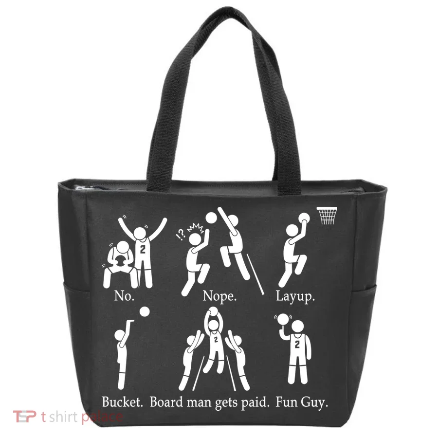 Bored Man Gets Paid Basketball Buckets Tote Bag