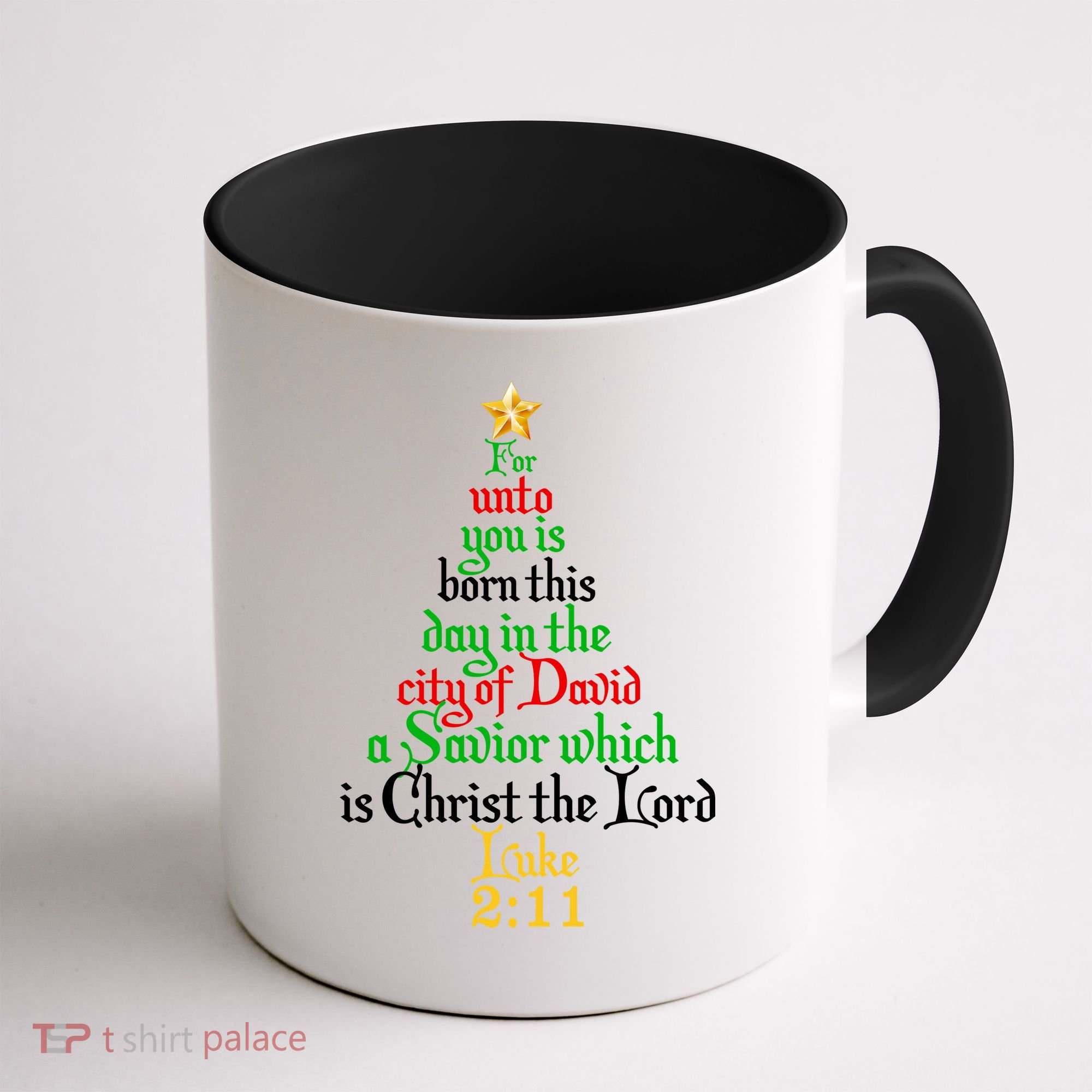  Born A Savior Christmas Christ The Lord Bible Verse Coffee Mug