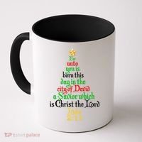  Born A Savior Christmas Christ The Lord Bible Verse Coffee Mug thumb 0