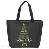 Born A Savior Christmas Christ The Lord Bible Verse Tote Bag thumb 0