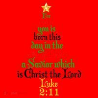  Born A Savior Christmas Christ The Lord Bible Verse Santa Hat thumb 1