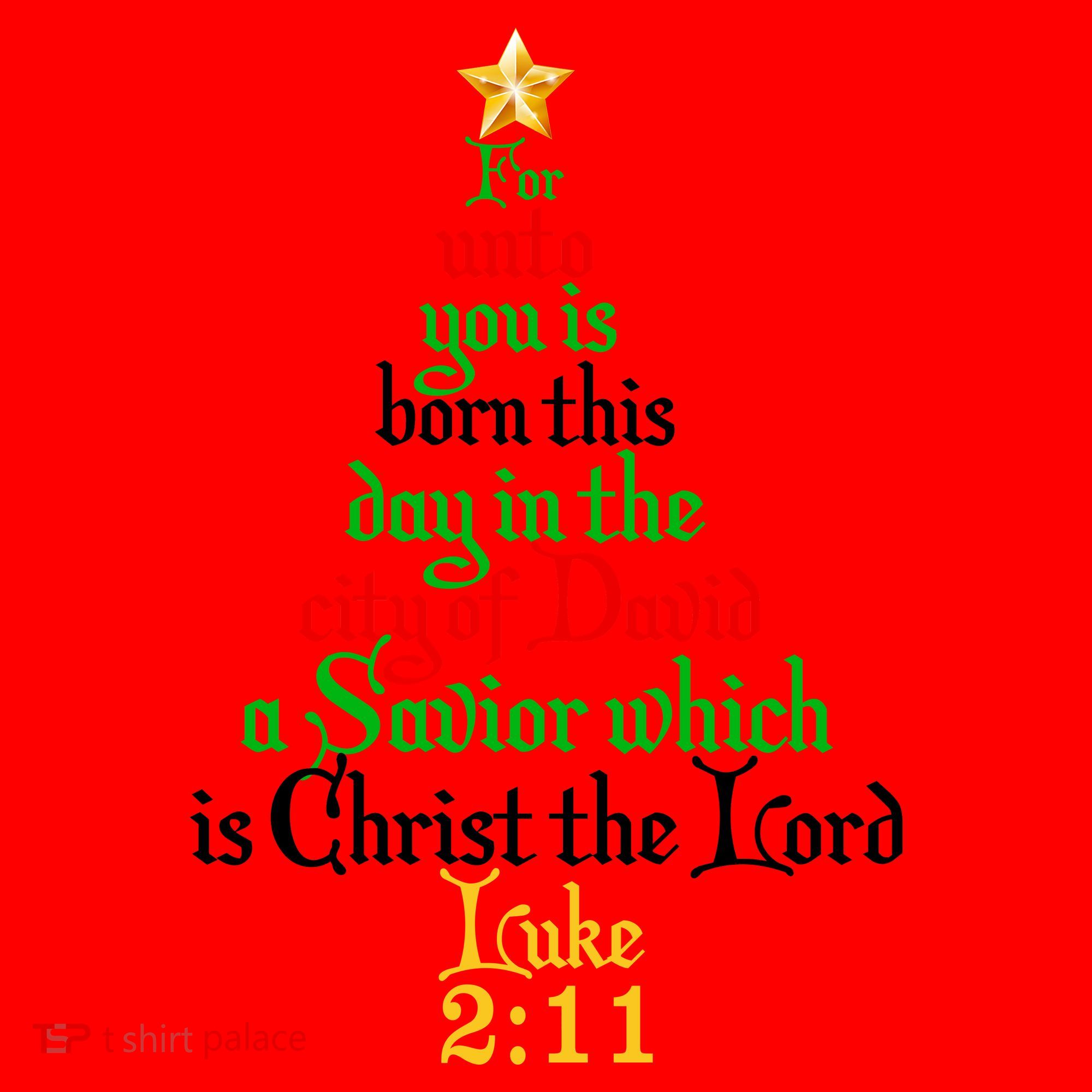  Born A Savior Christmas Christ The Lord Bible Verse Santa Hat